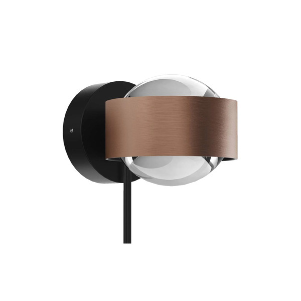  Top Light Puk! 80 Wall Spot Led Przezroczysty Mosiądz/czarny 
