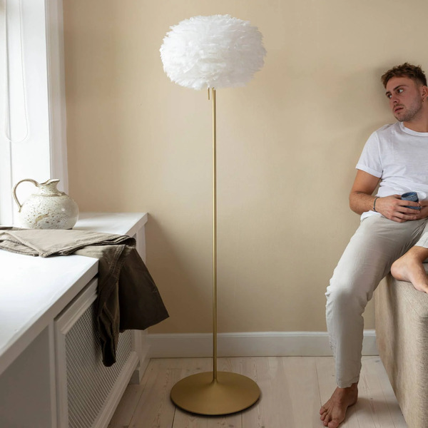  Umage Umage Eos Lampa Stojąca Medium Mosiądz/biała 
