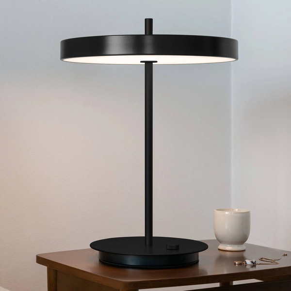  Umage Umage Lampa Stołowa Led Asteria Table, Usb, Czarny/czarny 