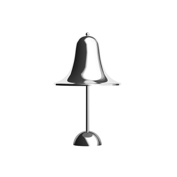  Verpan Lampa Stołowa Led Verpan Pantop, Chromowana, Wysokość 30 Cm, Ip44 