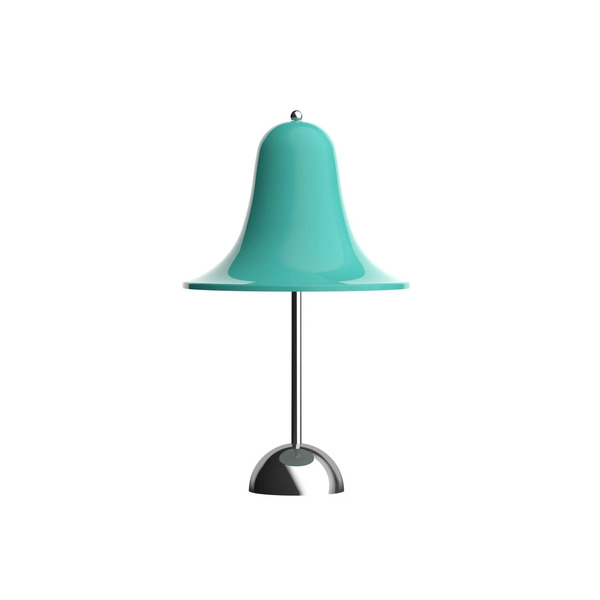  Verpan Lampa Stołowa Led Verpan Pantop, Jasnoniebiesko-zielona, Ip44 