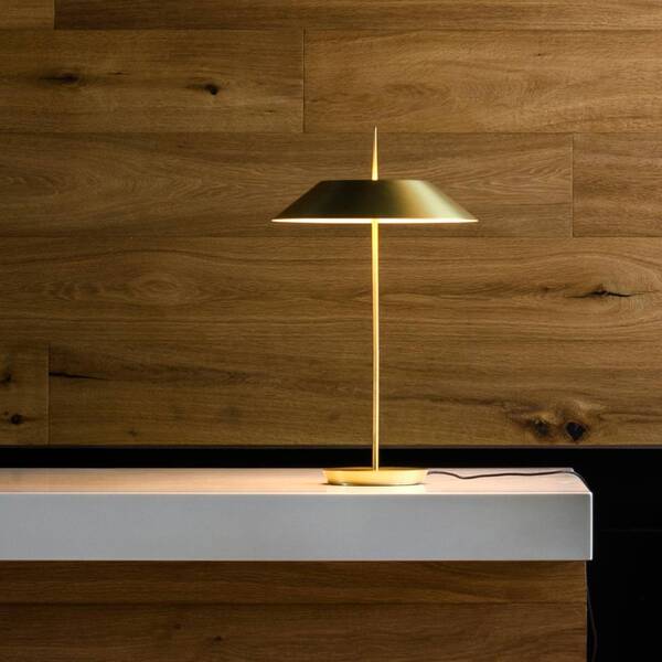  Vibia Lampa Stołowa Led Vibia Mayfair, Matowe Złoto 