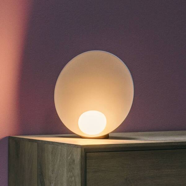  Vibia Lampa Stołowa Led Vibia Musa 7400, Różowa, ø 26 Cm, Stojąca 