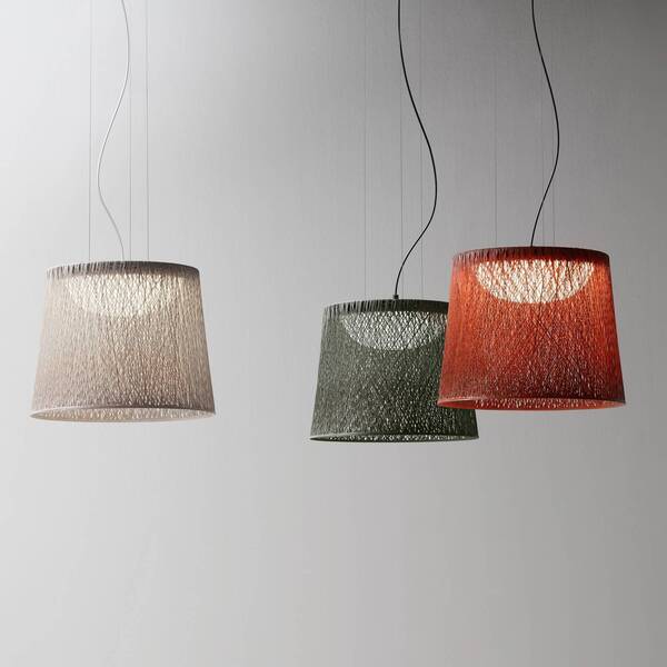  Vibia Vibia Lampa Wisząca Zewnętrzna Led Wind, Zielona, 48 X 60 Cm, 927 