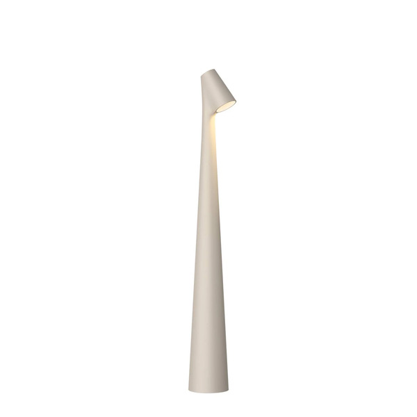  Vibia Vibia Led-akkutischleuchte Africa, Wysokość 40 Cm, Jasnobeżowa 