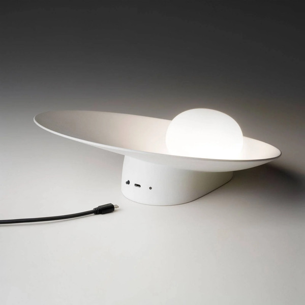  Vibia Vibia Musa 7404 Lampa Stołowa Z Baterią, Biała 