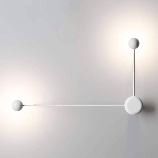  Vibia Vibia Pin – 2-punktowa Kinkiet Led, Biała 