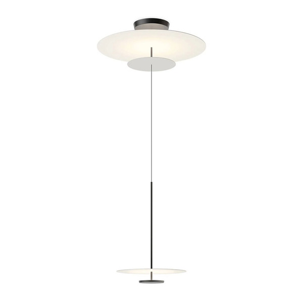  Vibia Żyrandol Led Vibia Flat, 3-punktowy, ø 90 Cm, Szara L1 