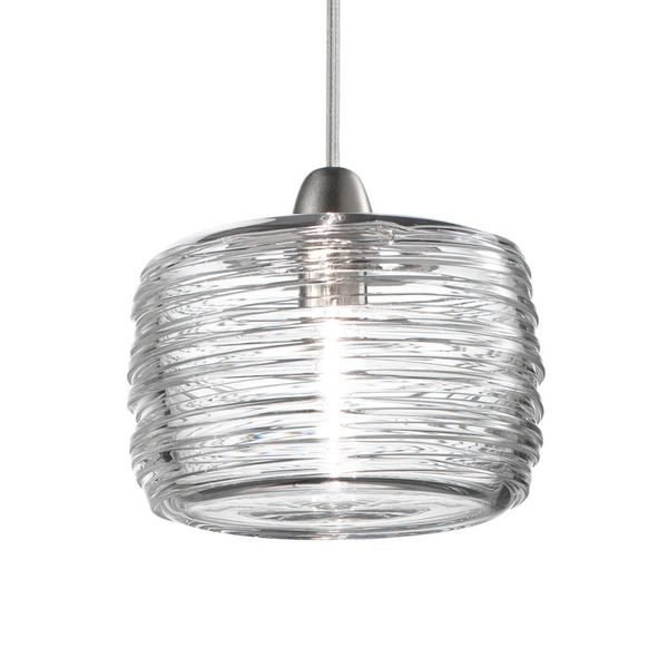  Vistosi Lampa Wisząca Led Damasco Przezroczysta ø 12 Cm 
