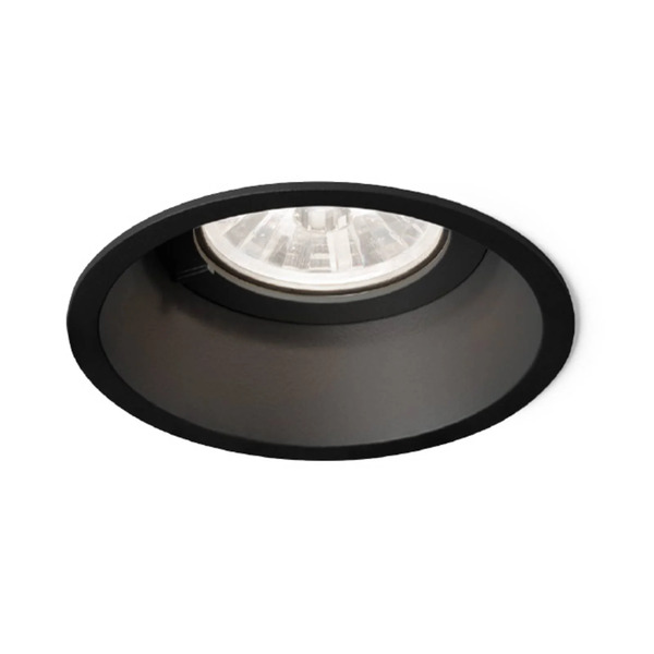  Wever & Ducré Lighting Wever & Ducré Deep 1.0 Oprawa Wpuszczana 2,700k Czarna 