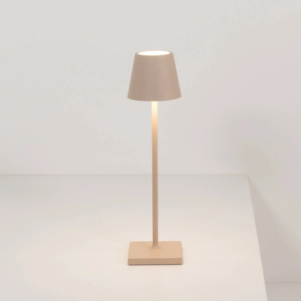  Zafferano Zafferano Poldina Micro Lampa Akumulatorowa Ip65 Piaskowa 