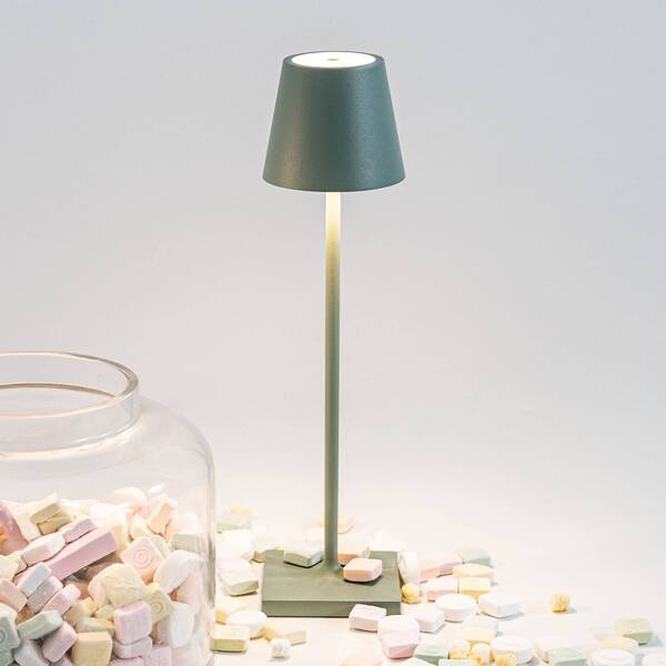 Zafferano Zafferano Poldina Micro Lampa Akumulatorowa Ip65 Szałwia 