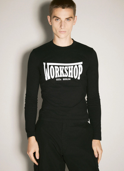  032c 032c Victor Tight Long Sleeve T-shirt - Mann Tops Black L 