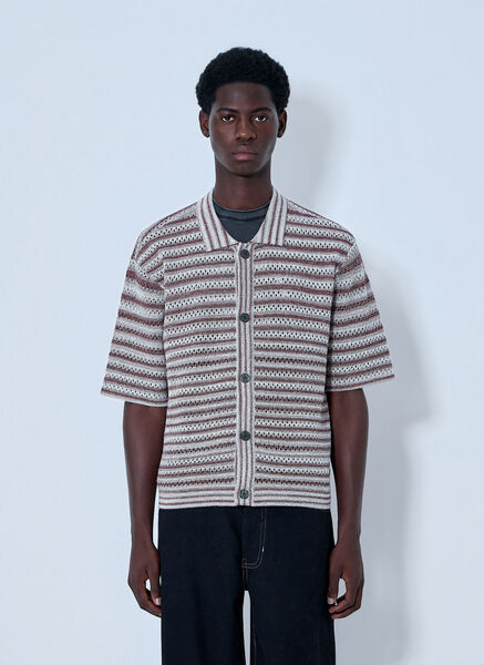  Acmh Acmh Button-front Knit Cardigan - Mann Hemden Brown Xl 