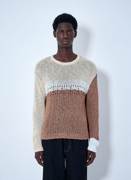  Acmh Acmh Textured Knit Sweater - Mann Strick Brown L 