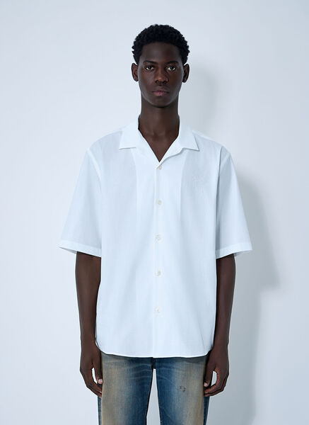  Acne Studios Acne Studios Logo Embroidery Shirt - Mann Hemden White Eu - 50 