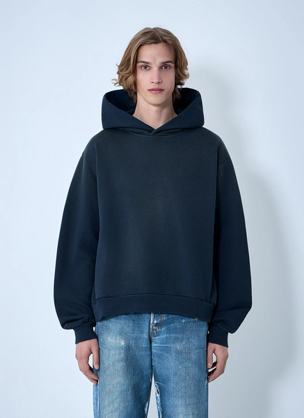  Acne Studios Acne Studios Logo Hooded Sweatshirt -  Sweatshirts Navy Xl - Xxl 