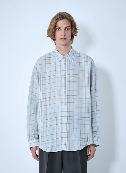  Acne Studios Acne Studios Plaid Button-up Shirt - Mann Hemden Grey Eu - 46 