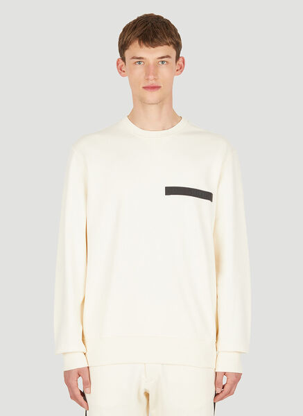  Alexander Mcqueen Alexander Mcqueen Logo Patch Sweatshirt - Mann Sweatshirts Cream M 
