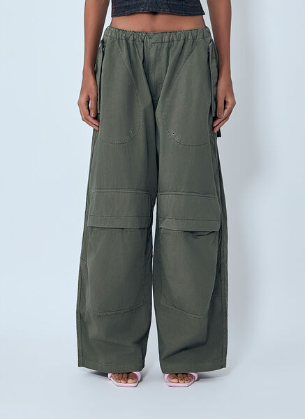  Alexander Wang Alexander Wang Cargo Pants - Frau Hosen Green L 
