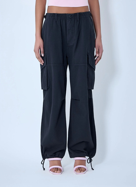  Alexander Wang Alexander Wang Drawstring Cargo Trousers - Frau Hosen Black S 