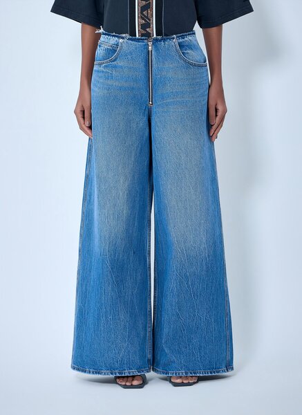  Alexander Wang Alexander Wang Wide-leg Denim Jeans - Frau Jeans Blue 26 