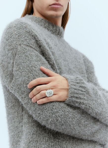  Bleue Burnham Bleue Burnham Trust Is Alive Signet Ring -  Schmuck Silver K 