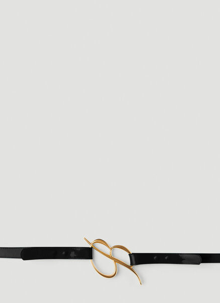  Blumarine Blumarine B Logo Belt - Frau Gürtel Black M 