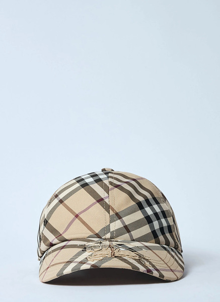  Burberry Burberry Check Baseball Cap - Frau Hats Beige S 