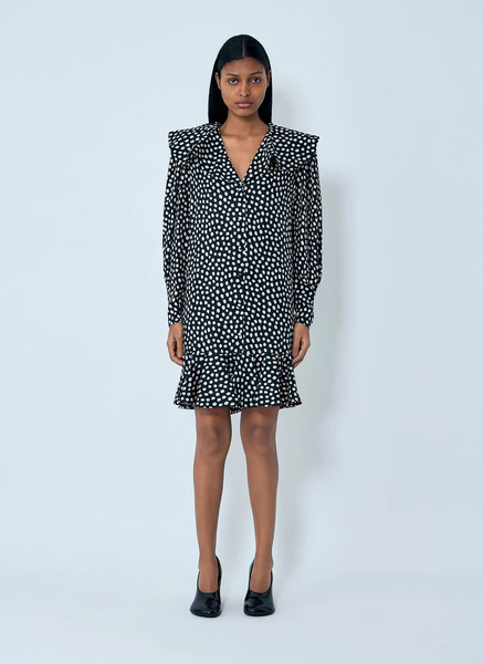  Chloé Chloé Polka-dot Mini Dress - Frau Kleider Black Fr - 38 