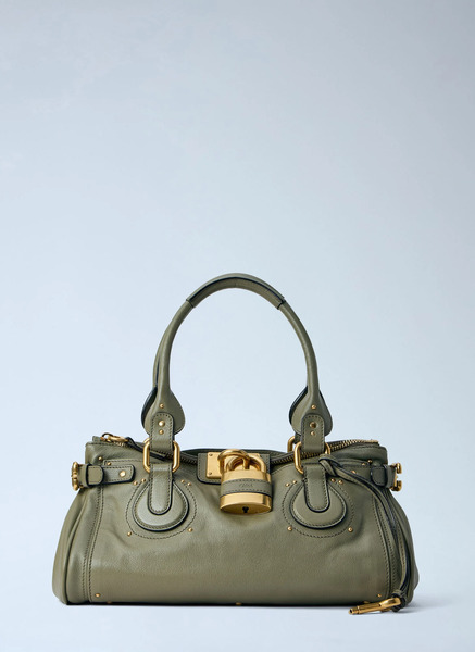  Chloé Chloé Small Paddington Chain Shoulder Bag - Frau Schultertaschen Green One Size 
