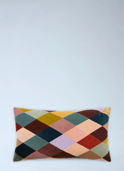  Christina Lundsteen Christina Lundsteen Geometric Velvet Cushion -  Textiles Multicolour One Size 