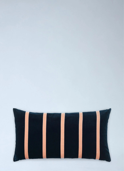  Christina Lundsteen Christina Lundsteen Velvet Striped Cushion -  Textiles Multicolour One Size 