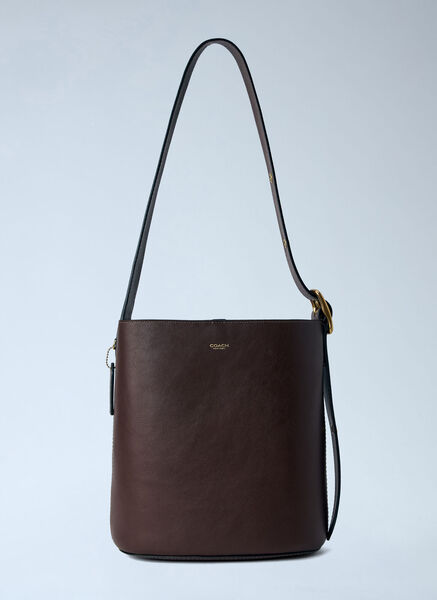  Coach Coach Bleecker Bucket Bag - Frau Schultertaschen Dark Brown One Size 