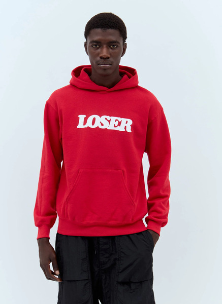  Connie Costas Connie Costas Loser Hooded Sweatshirt - Mann Sweatshirts Red S 