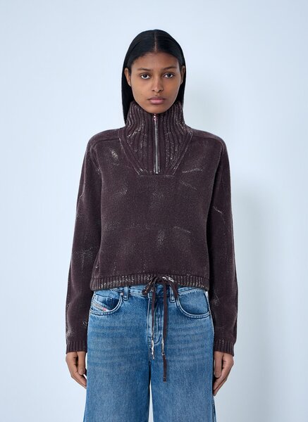  Diesel Diesel M-marcellette Sweater - Frau Sweatshirts Brown Xs 
