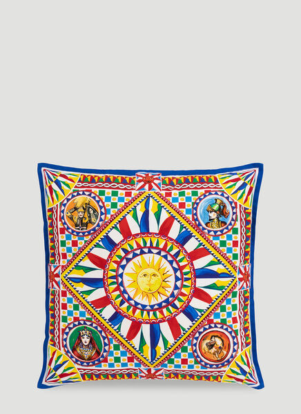  Dolce & Gabbana Casa Dolce & Gabbana Casa Canvas Cushion Small -  Textiles Multicoloured One Size 