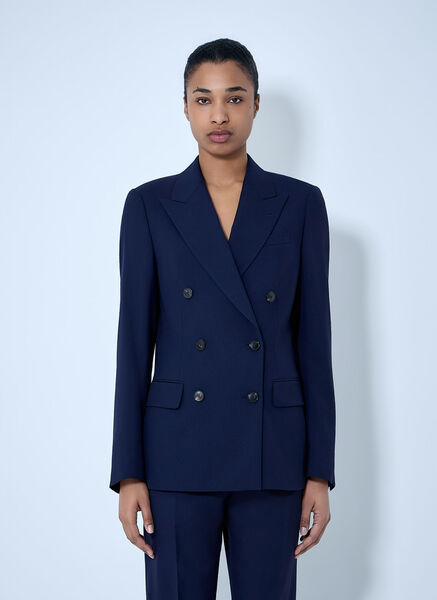  Dries Van Noten Dries Van Noten Double-breasted Wool Blazer - Frau Blazers Navy Fr - 34 
