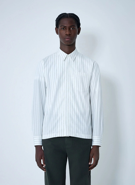  Dries Van Noten Dries Van Noten Stripe Button-down Shirt - Mann Hemden White Xl 