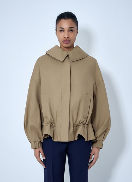  Dries Van Noten Dries Van Noten Structured Collar Jacket - Frau Jacken Camel Xs 