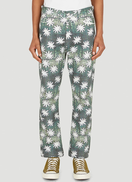  Drx X Stefan Meier X Ln-cc Drx X Stefan Meier X Ln-cc Flower Jeans -  Jeans Green 34 