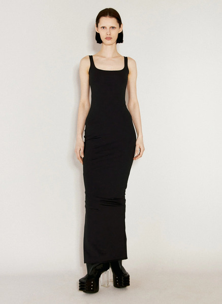  Entire Studios Entire Studios Square Neck Maxi Dress - Frau Kleider Black L 