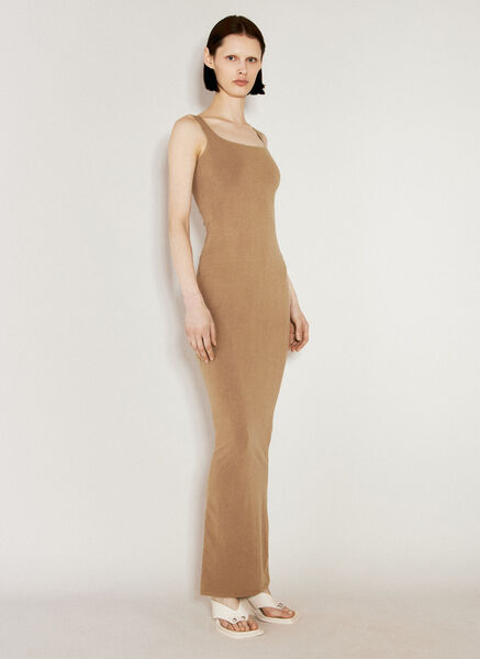  Entire Studios Entire Studios Square Neck Maxi Dress - Frau Kleider Brown S 