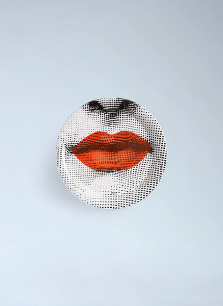 Fornasetti Fornasetti Bocca Tray -  Kitchen White One Size 
