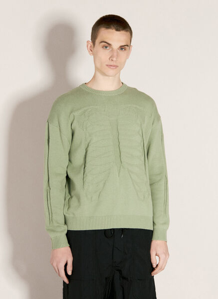  Fucking Awesome Fucking Awesome Skeleton Sweater - Mann Strick Green L 