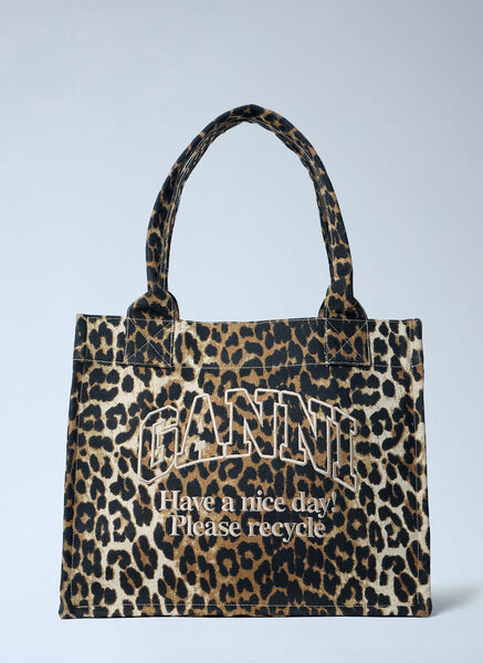  Ganni Ganni Large Easy Shopper Tote Bag - Frau Shopper Brown One Size 