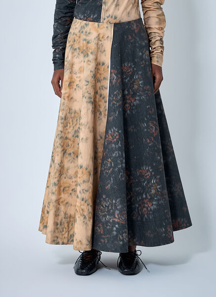  Ganni Ganni Midi Circle Skirt - Frau Röcke Beige Fr - 34 