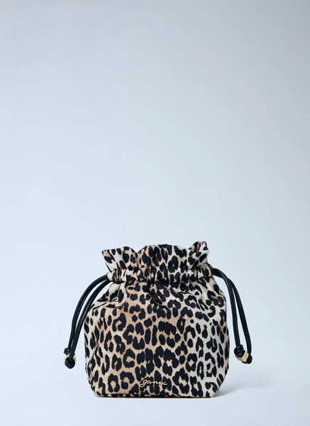  Ganni Ganni Printed Pouch - Frau Clutches Brown One Size 