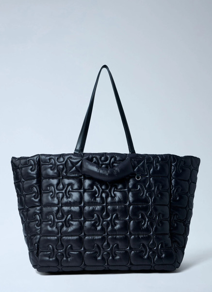  Ganni Ganni Quilted Tote Bag - Frau Shopper Black One Size 