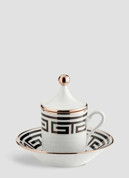  Ginori 1735 Ginori 1735 Set Of Two Labirinto Tête à Tête -  Tea & Coffee Black One Size 